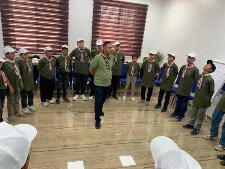 انطلاق معسكر الكشافة والمرشدات في مركز شباب وشابات الهاشمية النموذجي