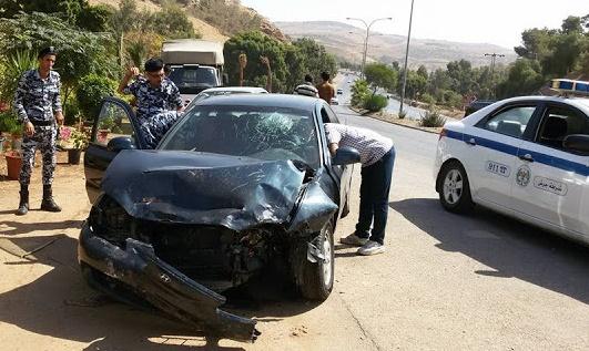 وفاة واصابة بحادث تدهور في جرش