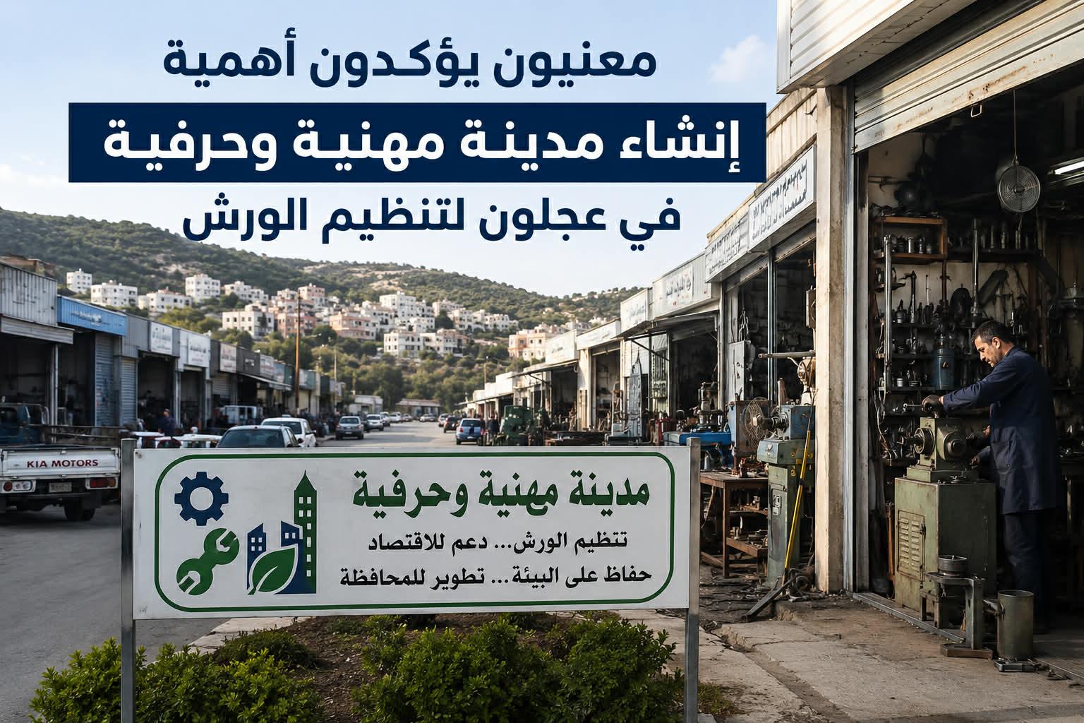 معنيون يؤكدون أهمية إنشاء مدينة مهنية وحرفية في عجلون لتنظيم الورش 