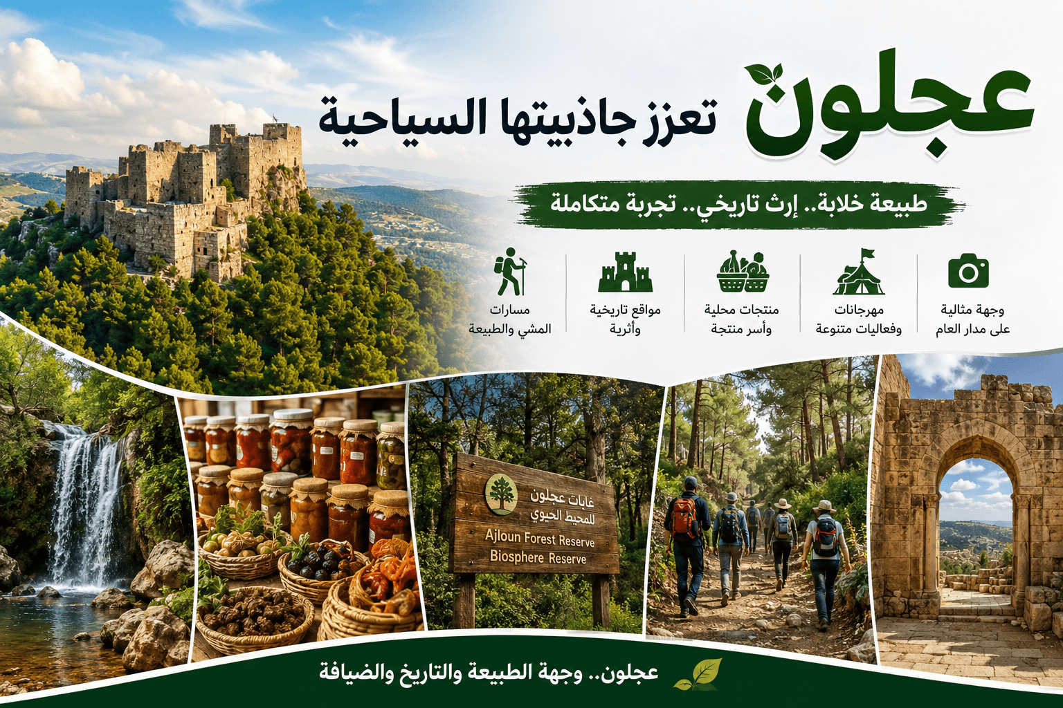 عجلون تواصل تعزيز جاذبيتها السياحية
